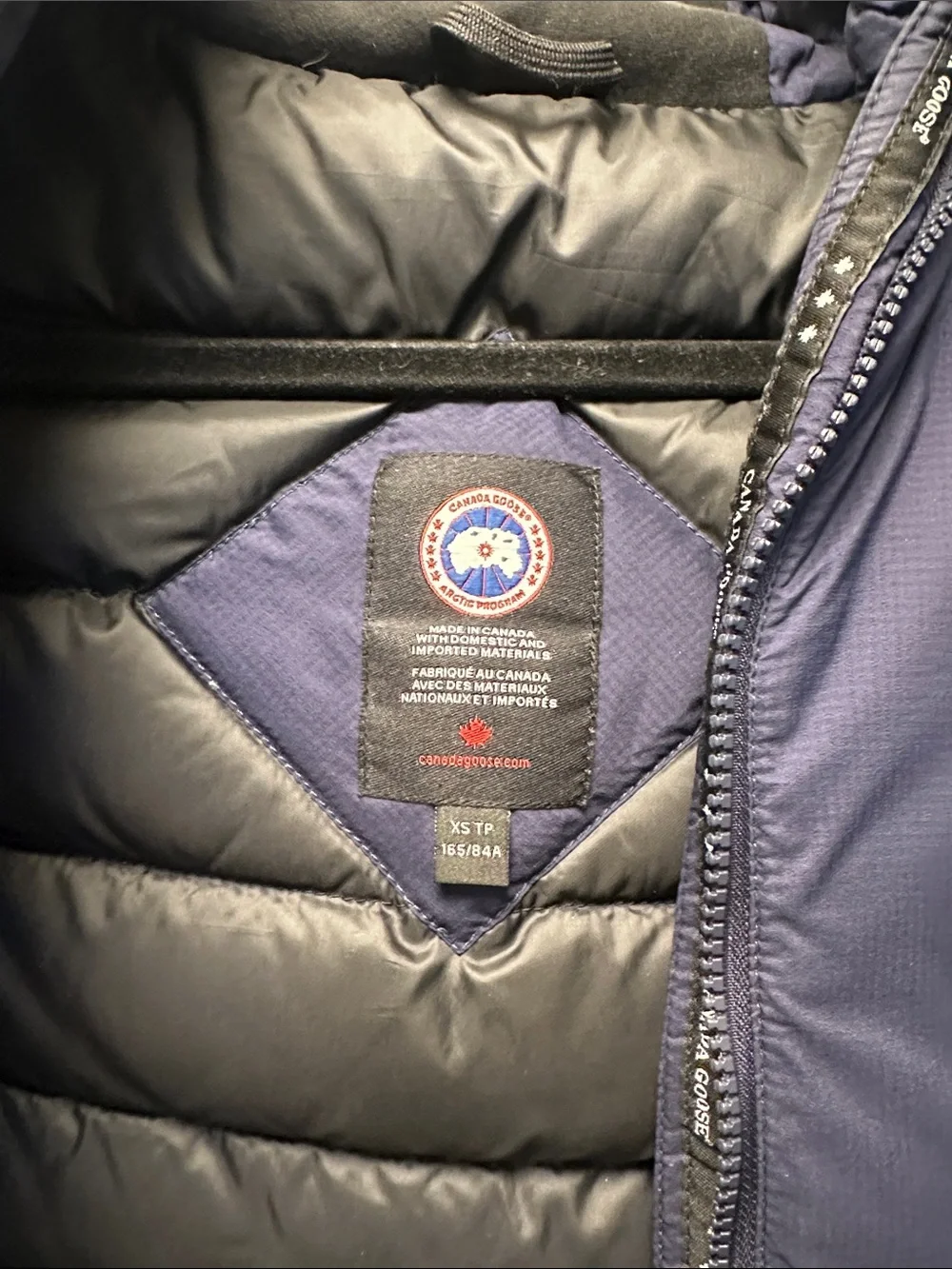 Canada Goose Midnight Blue Hooded Down Jacket - Picture 6 of 6